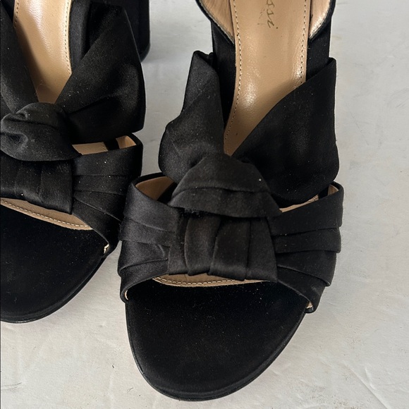 Gianvito Rossi Black Satin Heels Size 38 - Picture 3 of 12
